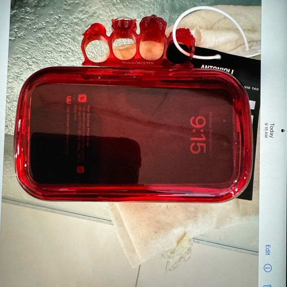 ❤️ Brand NWT Red Four-Ring Clear Box Clutch
ALEXANDER MCQUEEN ❤️ - Picture 8 of 8